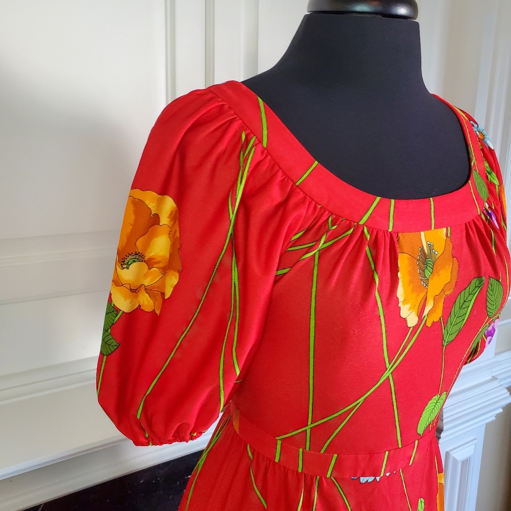 VINTAGE TORI RICHARD HONOLULU MAXI DRESS - Picture 4 of 11